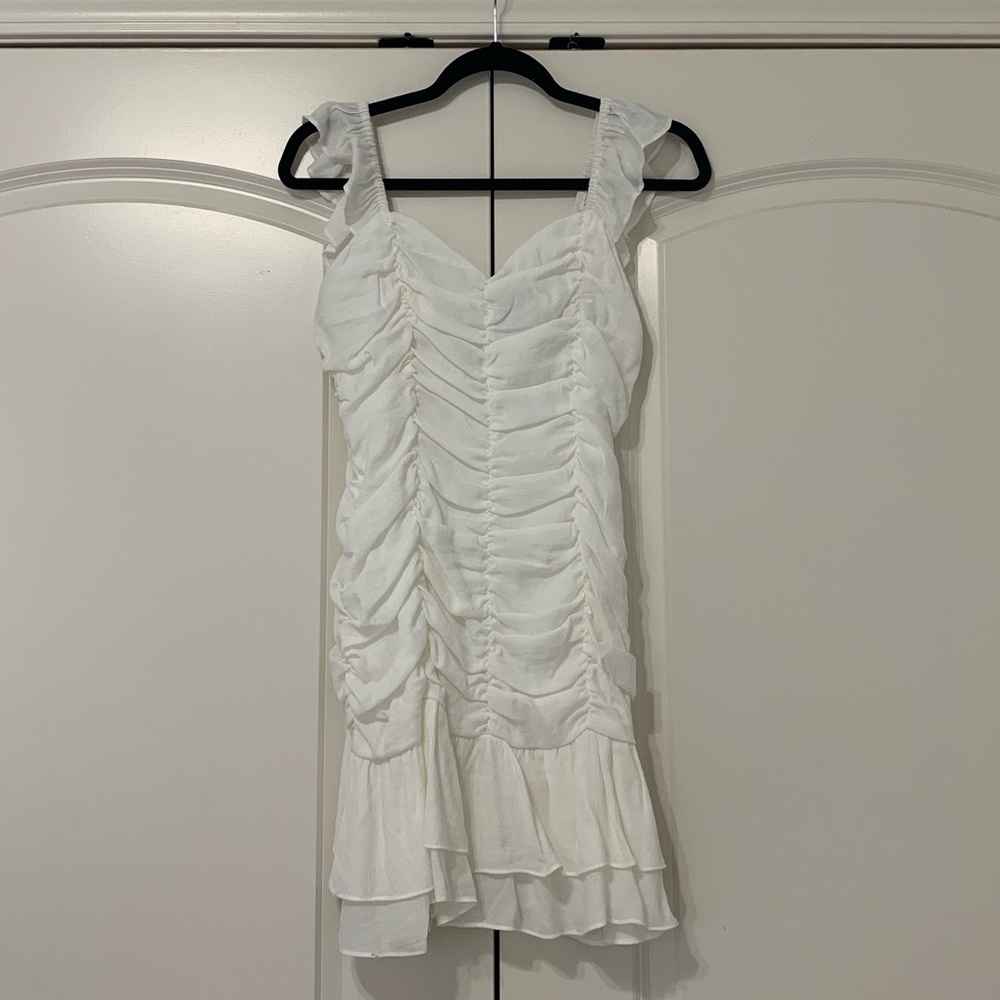 DO+BE White Cinched Dress